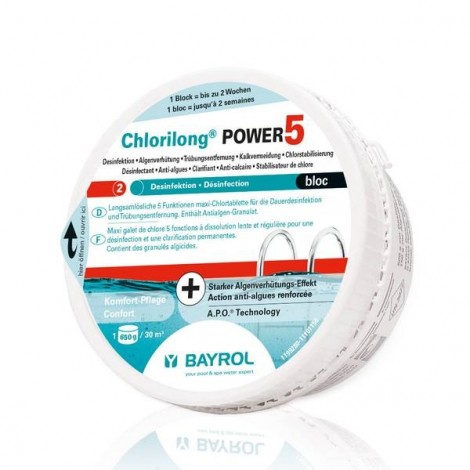 Bayrol Chlorilong Power 5 bloc 0.65kg 021134
